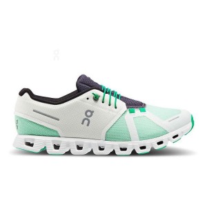 Férfi On Running Cloud 5 Push Sportcipő Fehér Zöld | On_HU8970